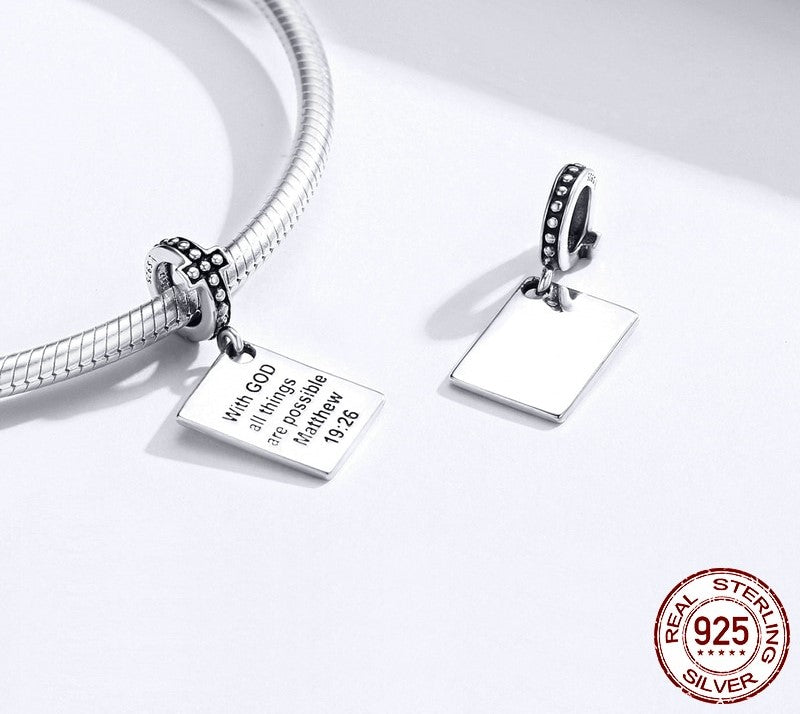 Sterling Silver Bible Pendant
