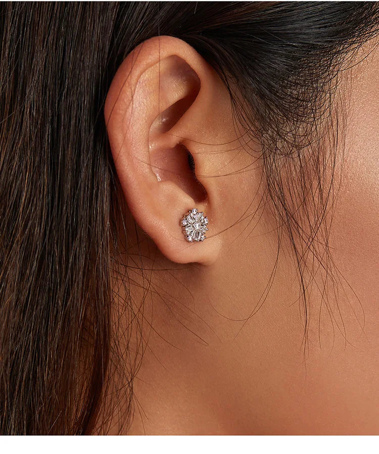 925 Sterling Silver Pearl Stud Earrings - TEA LU SHOP