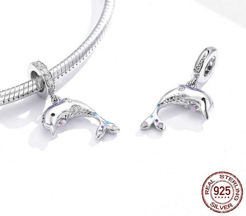 925 Sterling Silver Dream Ocean Charms - TEA LU SHOP