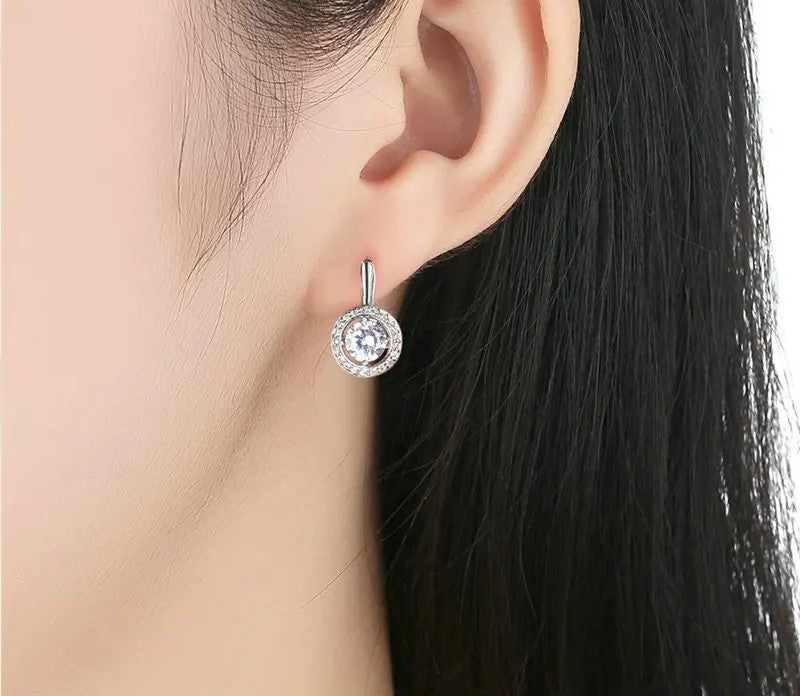 925 Sterling Silver Dangle Earrings - TEA LU SHOP