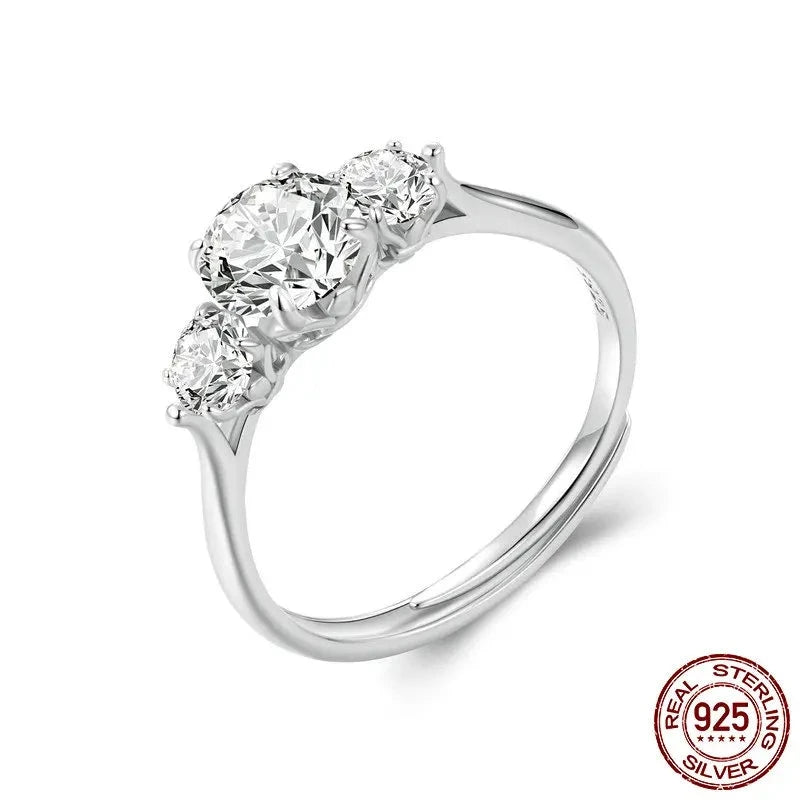 Round Moissanite Engagement Ring