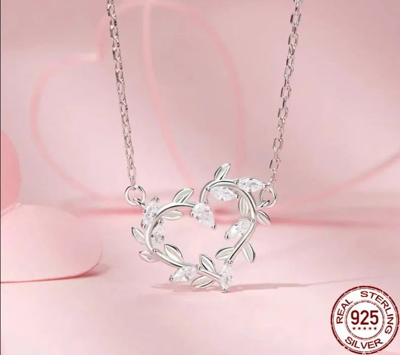 White Gold Plated Infinite Love Necklace