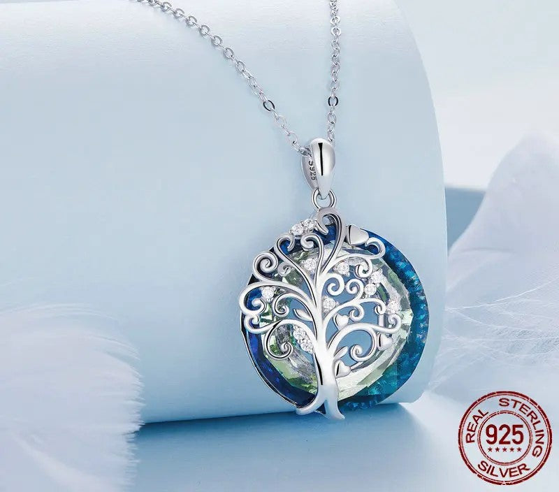 925 Sterling Silver Necklace with Pendant - TEA LU SHOP