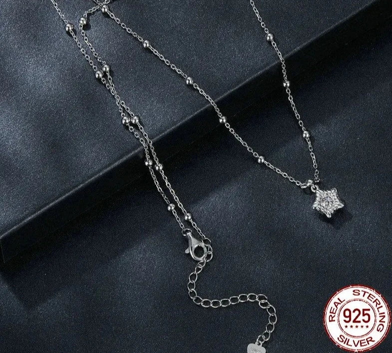 0.5CT Star Cut Moissanite Pendant Necklace