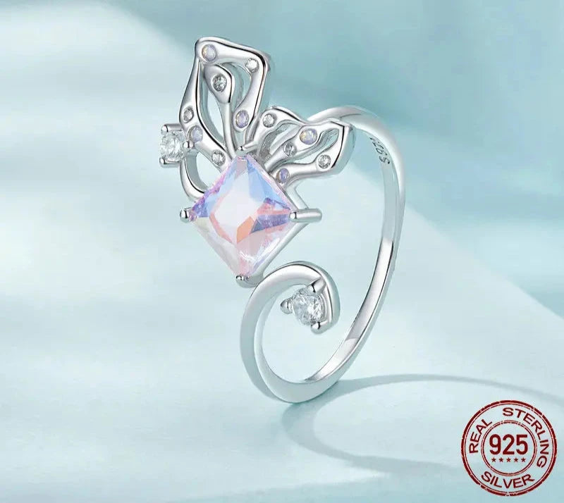 925 Sterling Silver Butterfly Ring