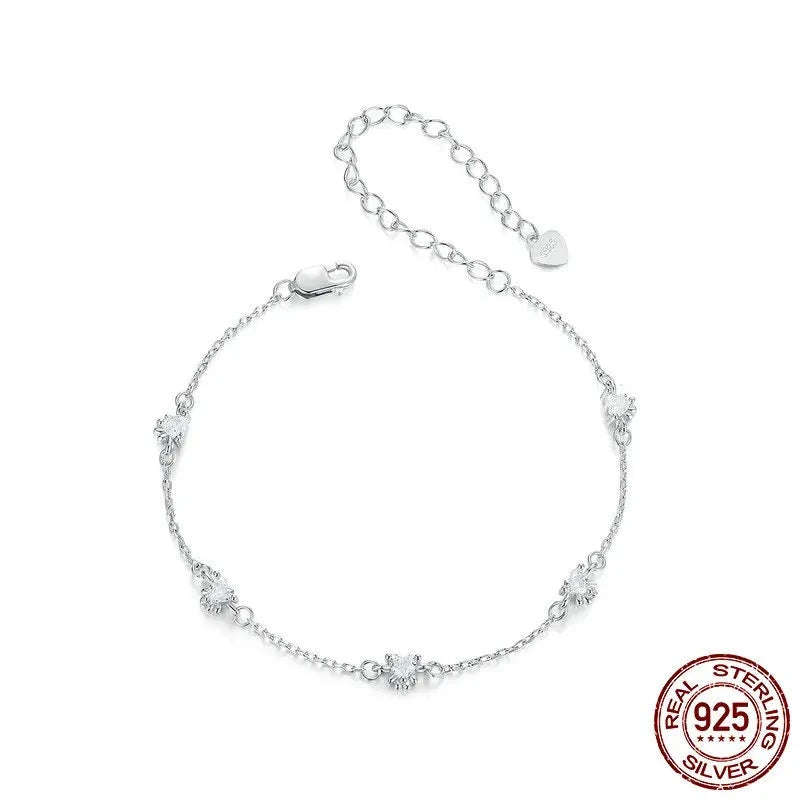 Sterling Silver Dog Paw Print Bracelets