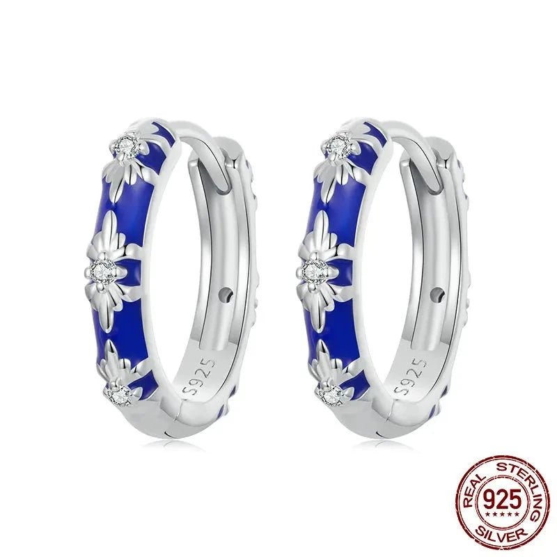 925 Sterling Silver Hoop Earrings