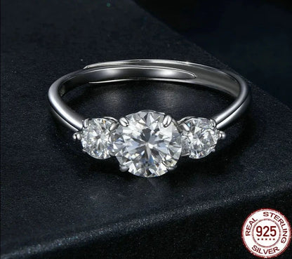 Round Moissanite Engagement Ring