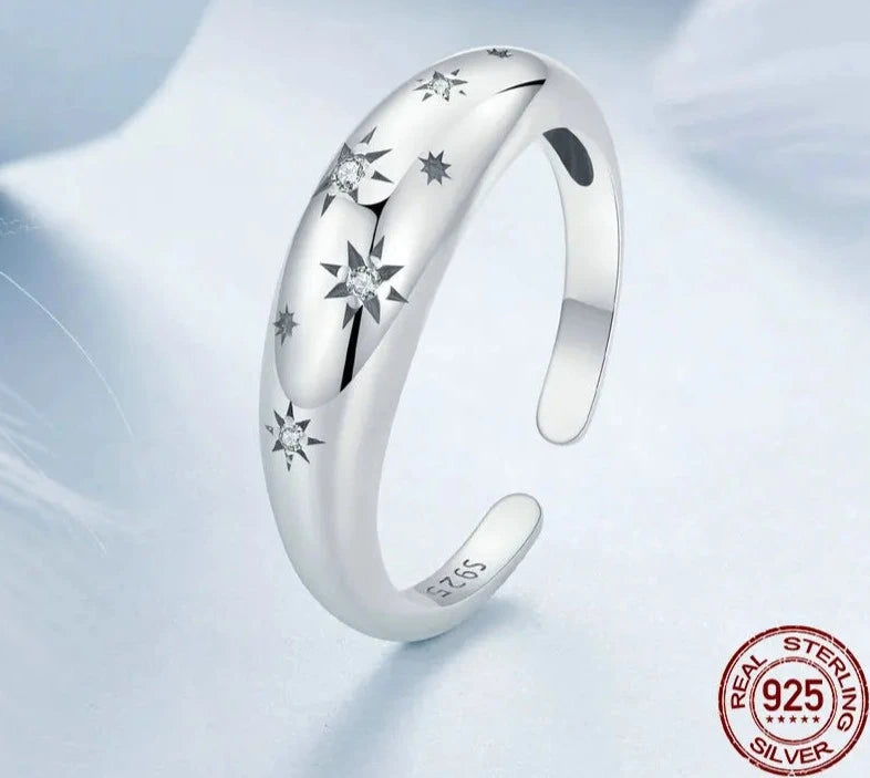 Starry Adjustable Chunky Rings