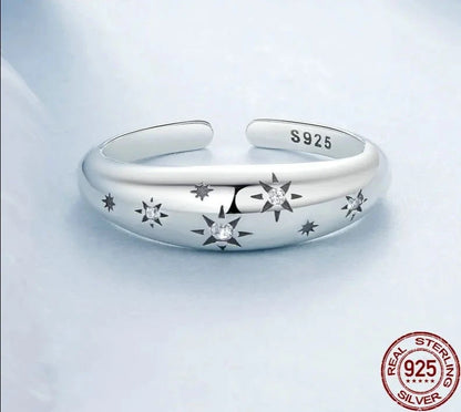 Starry Adjustable Chunky Rings