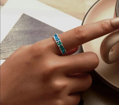 Sterling Silver Little Prince and Fox Open Ring