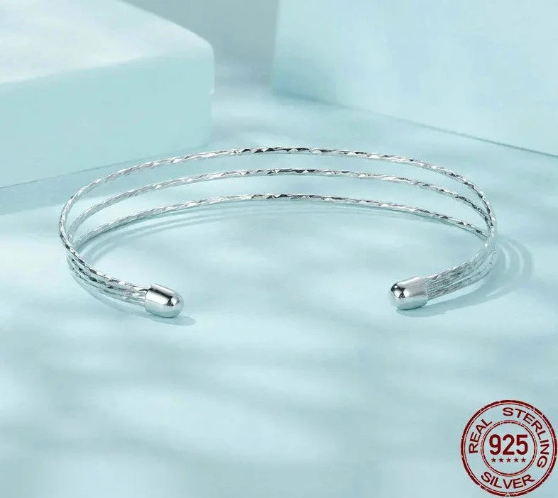 Multi-Layer Open Adjustable Wide Cuff Bracelet