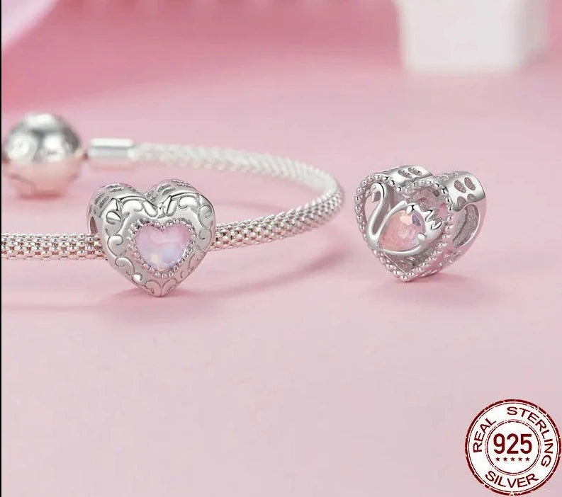 Pearl Bow Bead Charm Ballet Girl Charms