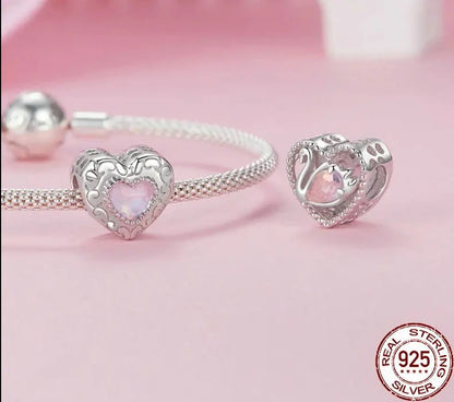 Pearl Bow Bead Charm Ballet Girl Charms