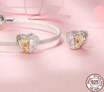Tree of Life Heart-shaped Pendant Charm