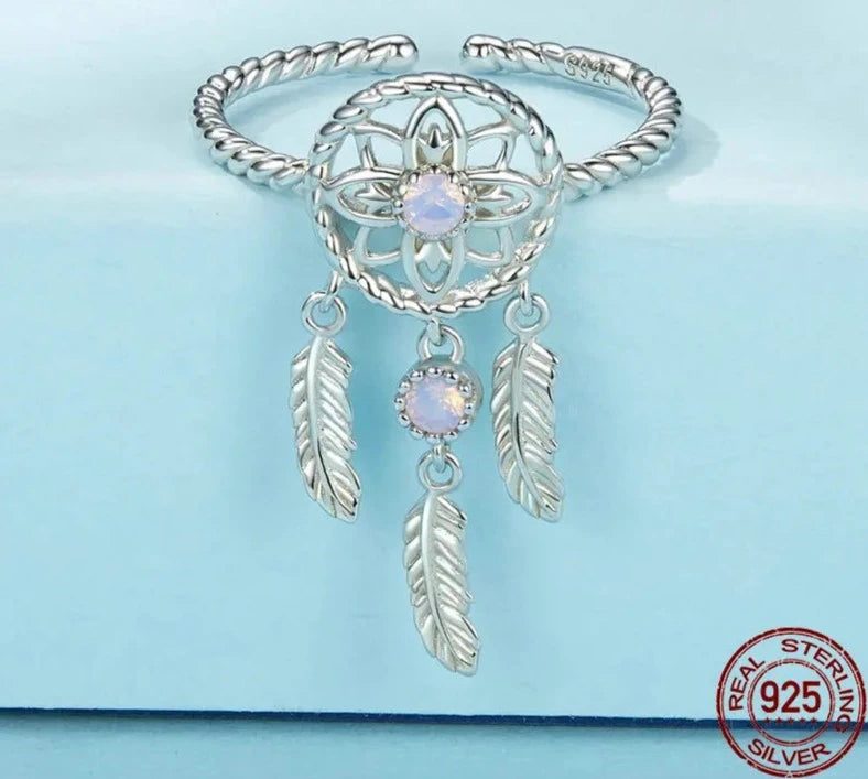 Trendy Dreamcatcher Open Ring