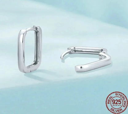 Square-shaped Buckle Earrings