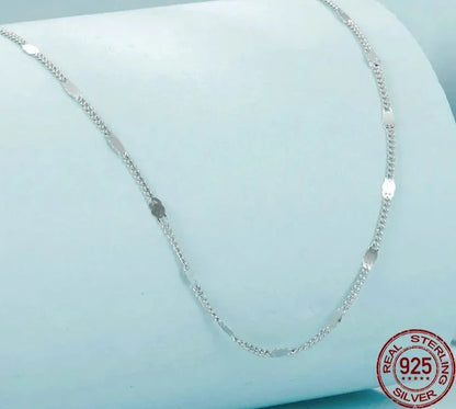 Sparkling Basic Chain Link Necklace