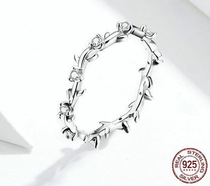925 Sterling Silver Stackable Ring - TEA LU SHOP