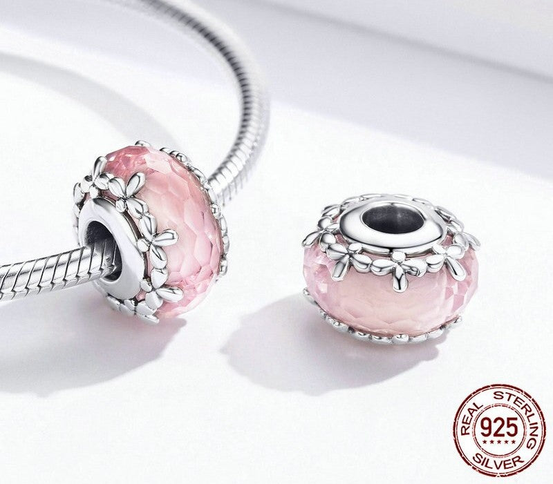 925 Sterling Silver Flower Stoppers - TEA LU SHOP