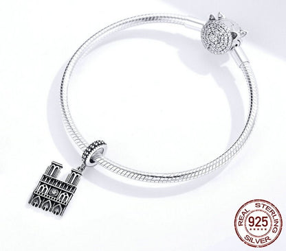 925 Sterling Silver Notre Dame de Paris Pendant - TEA LU SHOP