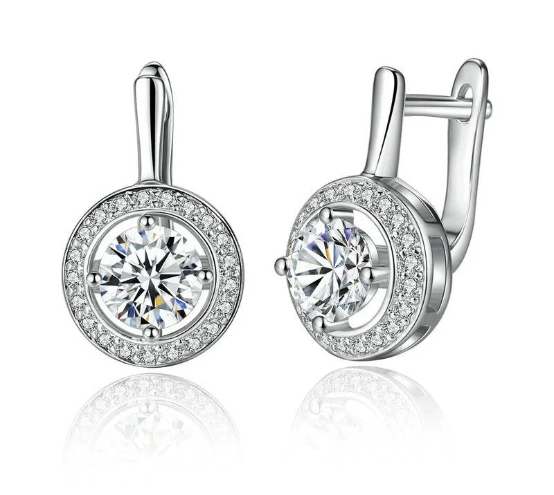 925 Sterling Silver Dangle Earrings - TEA LU SHOP