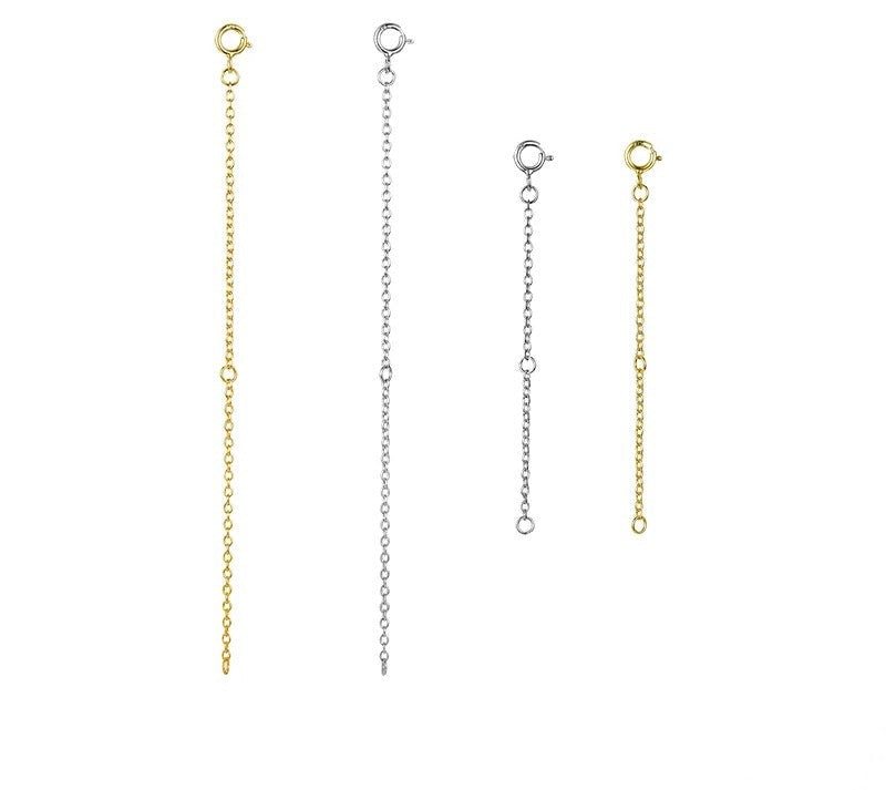 925 Sterling Silver Extended Chains - TEA LU SHOP