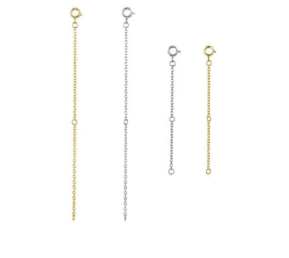 925 Sterling Silver Extended Chains - TEA LU SHOP