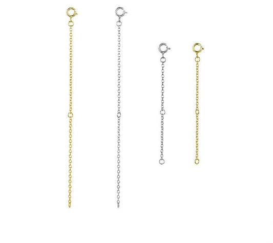 925 Sterling Silver Extended Chains - TEA LU SHOP
