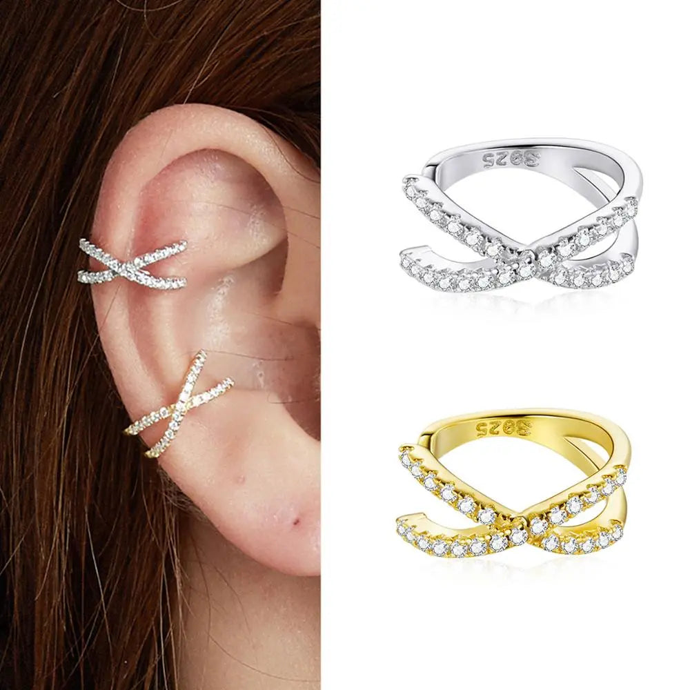 925 Sterling Silver Clip Earrings - TEA LU SHOP