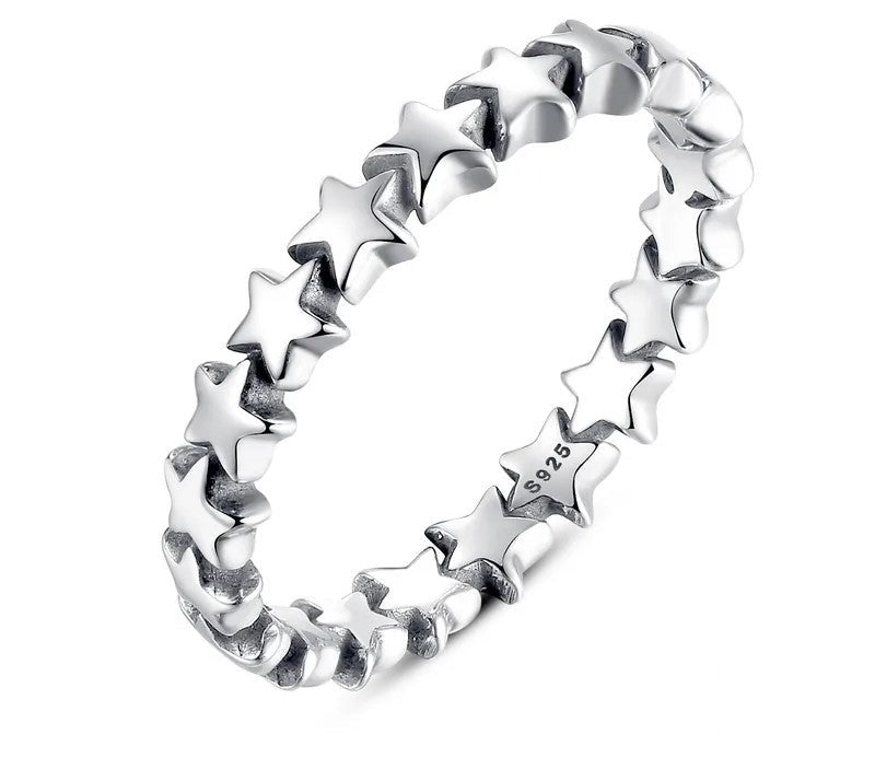 925 Sterling Silver Star Ring - TEA LU SHOP