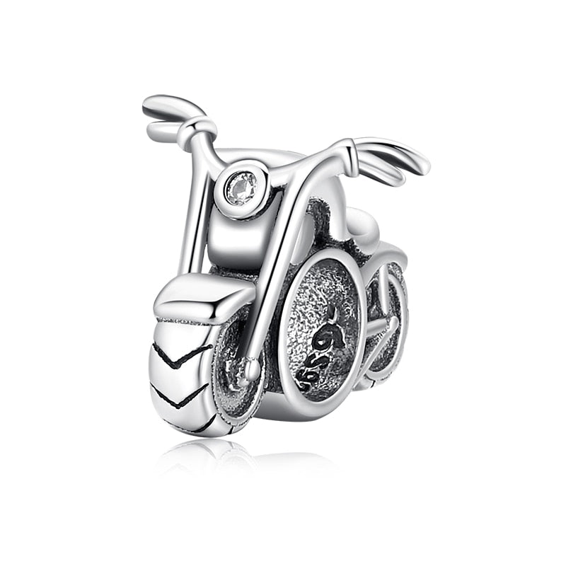 925 Sterling Silver Motorcycle Charms - TEA LU SHOP