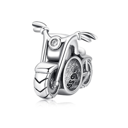 925 Sterling Silver Motorcycle Charms - TEA LU SHOP