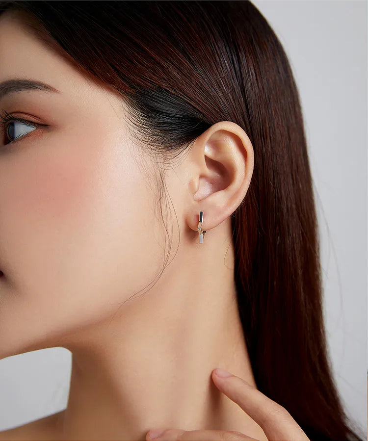 925 Sterling Silver Star Shape Earrings - TEA LU SHOP