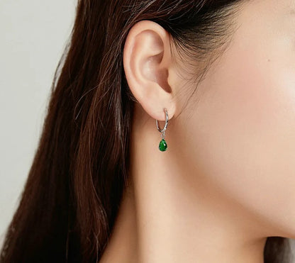925 Sterling Silver Water Drop Earrings - TEA LU SHOP
