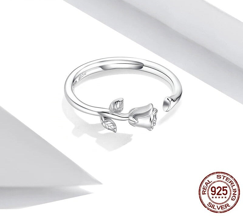 3D Rose Design Ring 