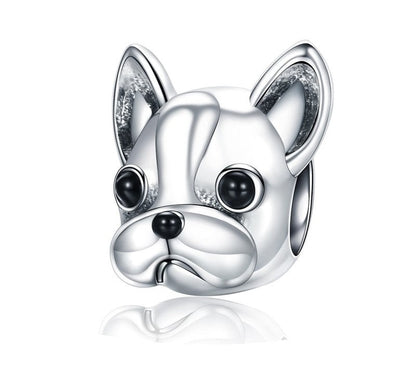 925 Sterling Silver French Bulldog Charm - TEA LU SHOP