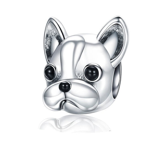 925 Sterling Silver French Bulldog Charm - TEA LU SHOP
