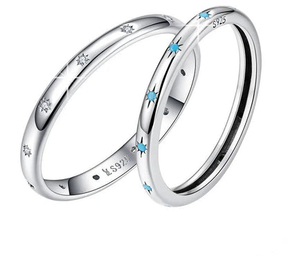 925 Sterling Silver Lucky Star Ring - TEA LU SHOP