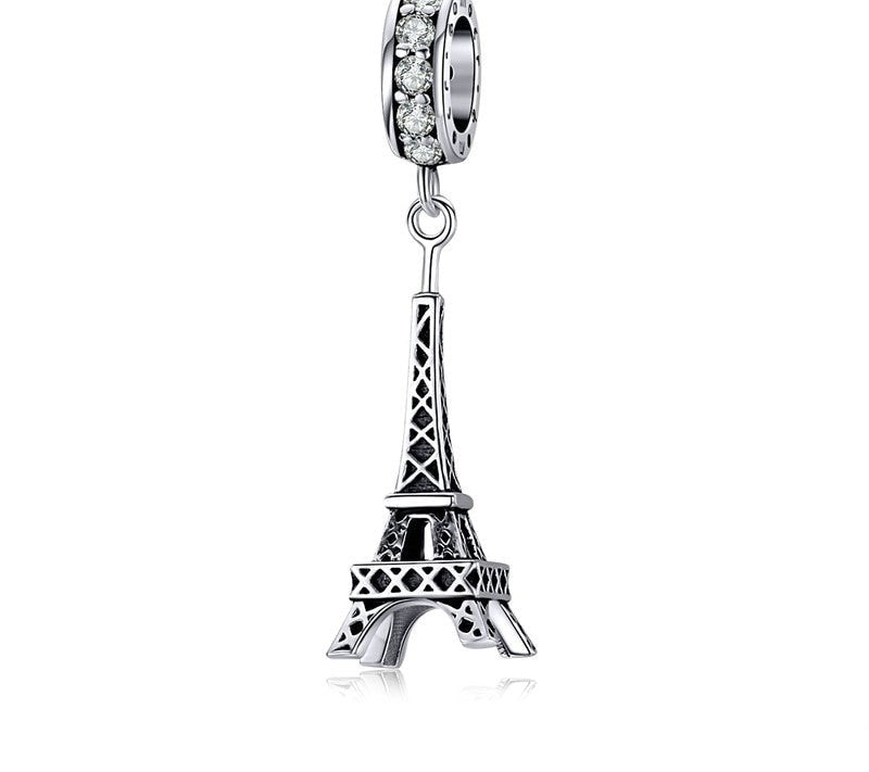 925 Sterling Silver Eiffel Tower Pendant - TEA LU SHOP