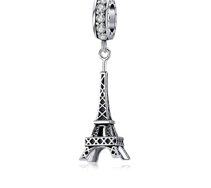 925 Sterling Silver Eiffel Tower Pendant - TEA LU SHOP