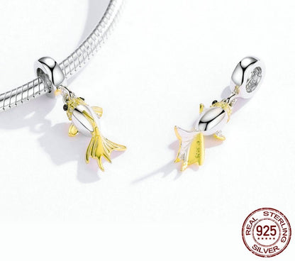 925 Sterling Silver Lucky Fish Pendant - TEA LU SHOP