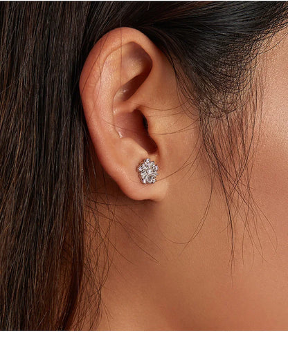 925 Sterling Silver Pearl Stud Earrings - TEA LU SHOP
