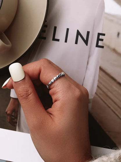 925 Sterling Silver Star Ring - TEA LU SHOP