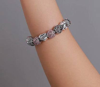 925 Sterling Silver Plated Charm Bracelets - TEA LU SHOP