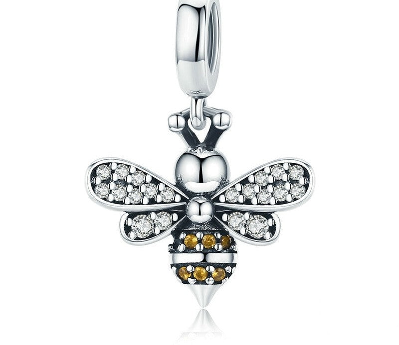 Sterling Silver Bee Pendant 