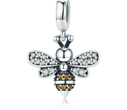 Sterling Silver Bee Pendant 