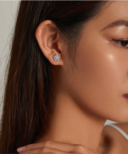 925 Sterling Silver Pearl Stud Earrings - TEA LU SHOP
