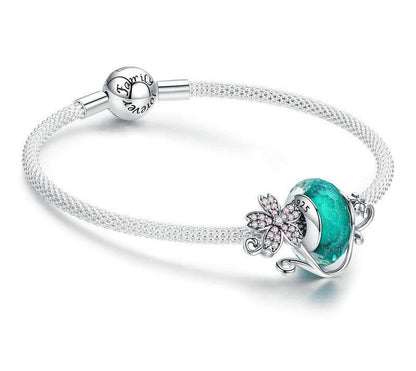 925 Sterling Silver Daisy Flower Bracelet - TEA LU SHOP