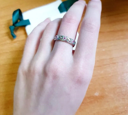 925 Sterling Silver Secret Garden Ring - TEA LU SHOP